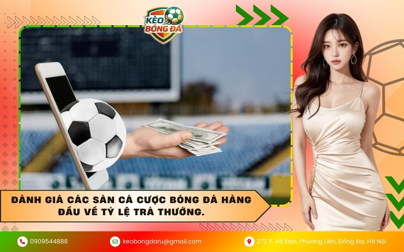 Đánh giá các sàn cá cược bóng đá hàng đầu về tỷ lệ trả thưởng.