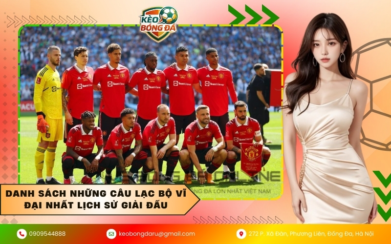 Danh sách những câu lạc bộ vĩ đại nhất lịch sử giải đấu